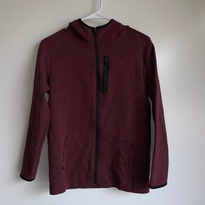 OLD‎ NAVY Active Boys Maroon Hooded Long Sleeve Jacket/Shirt